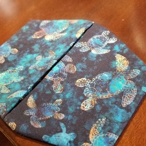 Mosiac Sea Turtle Cotton Facemask